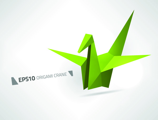 free vector Paper cranes vector